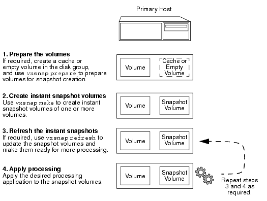 Using Snapshots and FastResync to Implement Point-In-Time Copy Solutions on a Primary Host