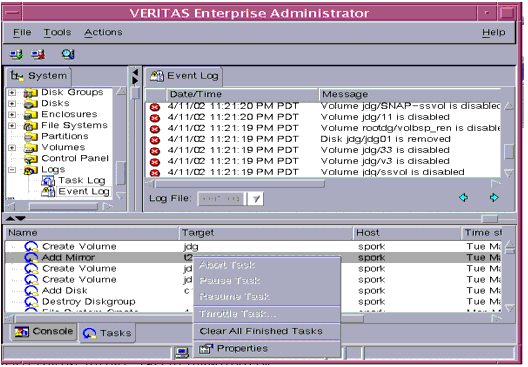 Task History Window